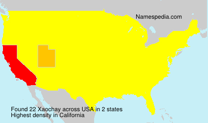 Surname Xaochay in USA