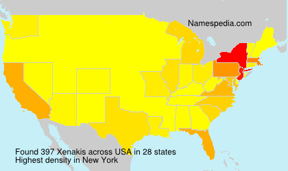Surname Xenakis in USA Surname Xenakis in USA