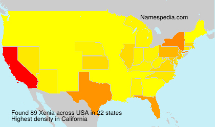 Surname Xenia in USA Surname Xenia in USA