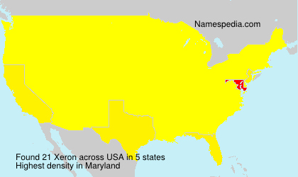 Surname Xeron in USA Surname Xeron in USA