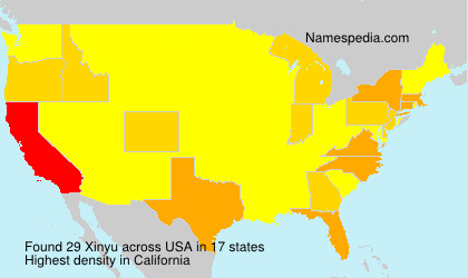 Surname Xinyu in USA Surname Xinyu in USA