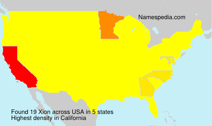 Surname Xion in USA Surname Xion in USA