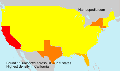 Surname Xolocotzi in USA