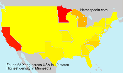 Surname Xong in USA
