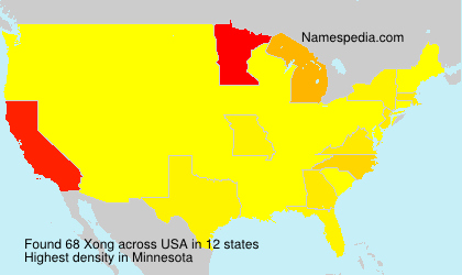 Surname Xong in USA Surname Xong in USA
