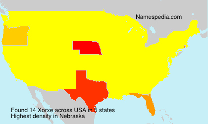 Surname Xorxe in USA