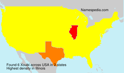 Surname Xoubi in USA