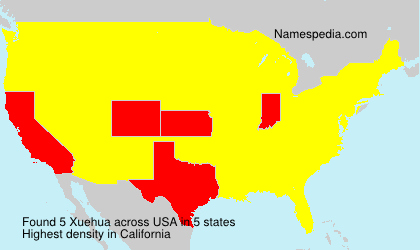 Surname Xuehua in USA Surname Xuehua in USA
