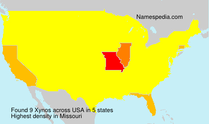 Surname Xynos in USA Surname Xynos in USA