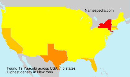 Surname Yaacobi in USA