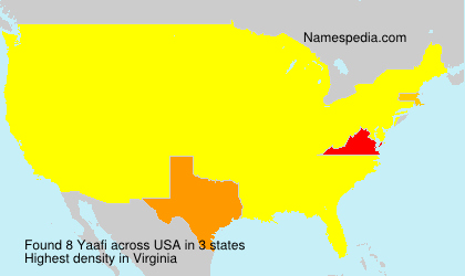 Surname Yaafi in USA Surname Yaafi in USA