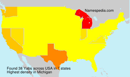 Surname Yabs in USA