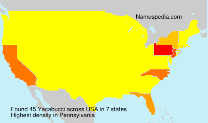 Surname Yacabucci in USA Surname Yacabucci in USA