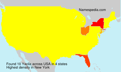 Surname Yacila in USA