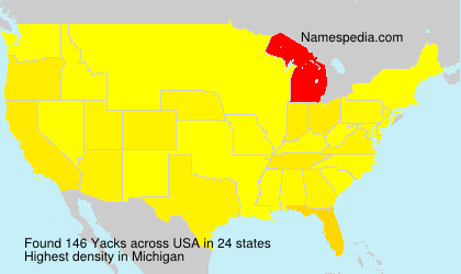 Surname Yacks in USA Surname Yacks in USA
