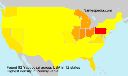 Surname Yacobozzi in USA Surname Yacobozzi in USA