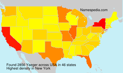 Surname Yaeger in USA Surname Yaeger in USA
