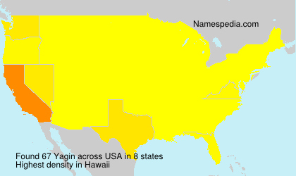 Surname Yagin in USA Surname Yagin in USA