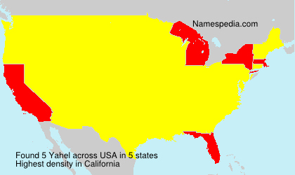 Surname Yahel in USA Surname Yahel in USA
