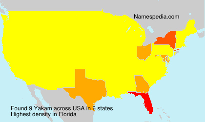 Surname Yakam in USA Surname Yakam in USA