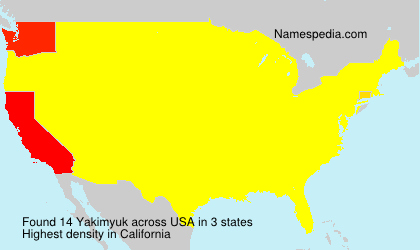 Surname Yakimyuk in USA Surname Yakimyuk in USA