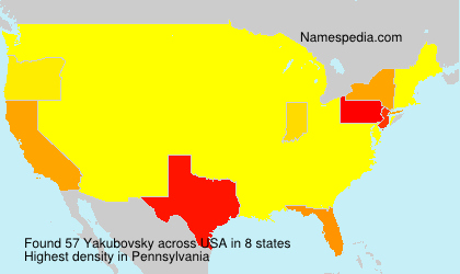 Surname Yakubovsky in USA Surname Yakubovsky in USA