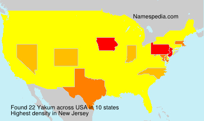 Surname Yakum in USA