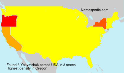 Surname Yakymchuk in USA Surname Yakymchuk in USA
