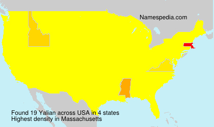 Surname Yalian in USA