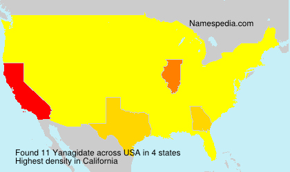 Surname Yanagidate in USA Surname Yanagidate in USA
