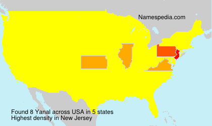 Surname Yanal in USA Surname Yanal in USA