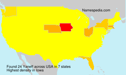 Surname Yaneff in USA Surname Yaneff in USA