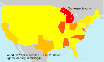 Surname Yankle in USA