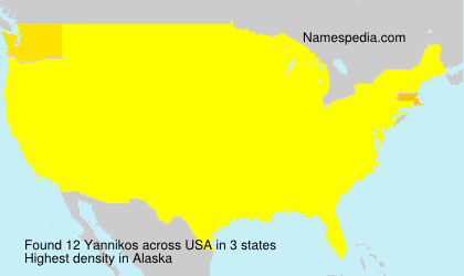 Surname Yannikos in USA
