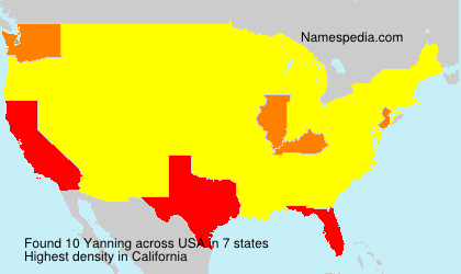 Surname Yanning in USA Surname Yanning in USA