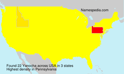 Surname Yanocha in USA Surname Yanocha in USA