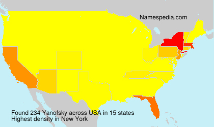 Surname Yanofsky in USA Surname Yanofsky in USA