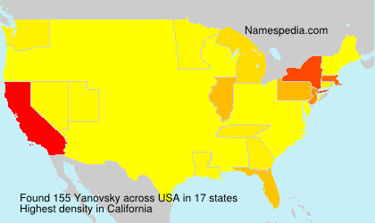 Surname Yanovsky in USA Surname Yanovsky in USA