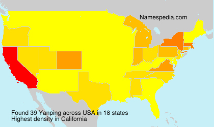 Surname Yanping in USA Surname Yanping in USA