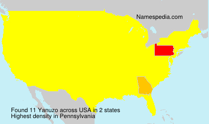 Surname Yanuzo in USA Surname Yanuzo in USA