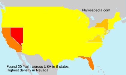 Surname Yarhi in USA Surname Yarhi in USA