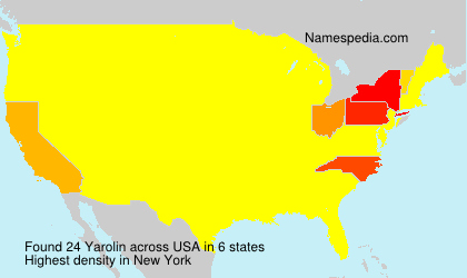 Surname Yarolin in USA Surname Yarolin in USA