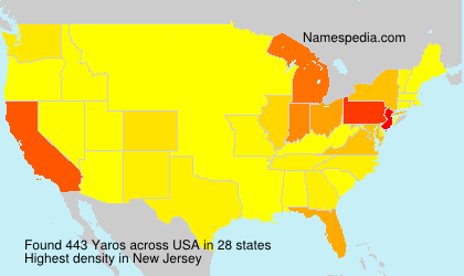 Surname Yaros in USA Surname Yaros in USA