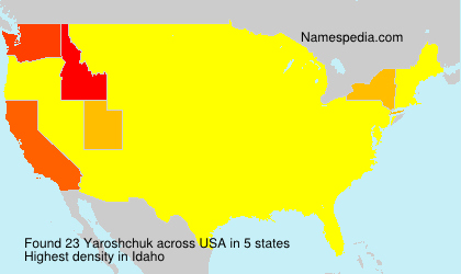 Surname Yaroshchuk in USA Surname Yaroshchuk in USA