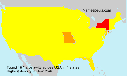Surname Yaroslawitz in USA Surname Yaroslawitz in USA