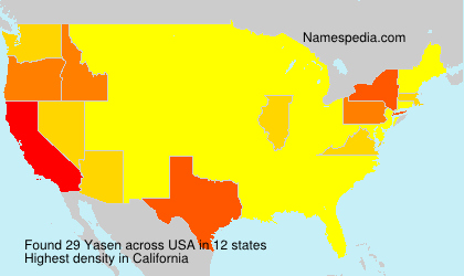 Surname Yasen in USA Surname Yasen in USA