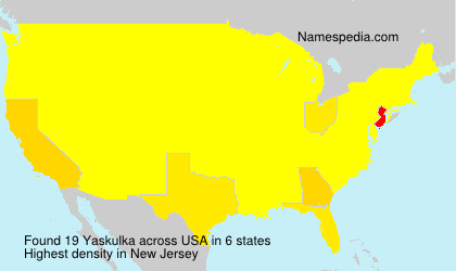 Surname Yaskulka in USA