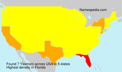 Surname Yasmani in USA Surname Yasmani in USA