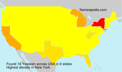 Surname Yasseen in USA Surname Yasseen in USA
