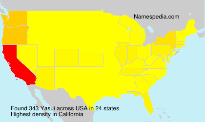Surname Yasui in USA Surname Yasui in USA